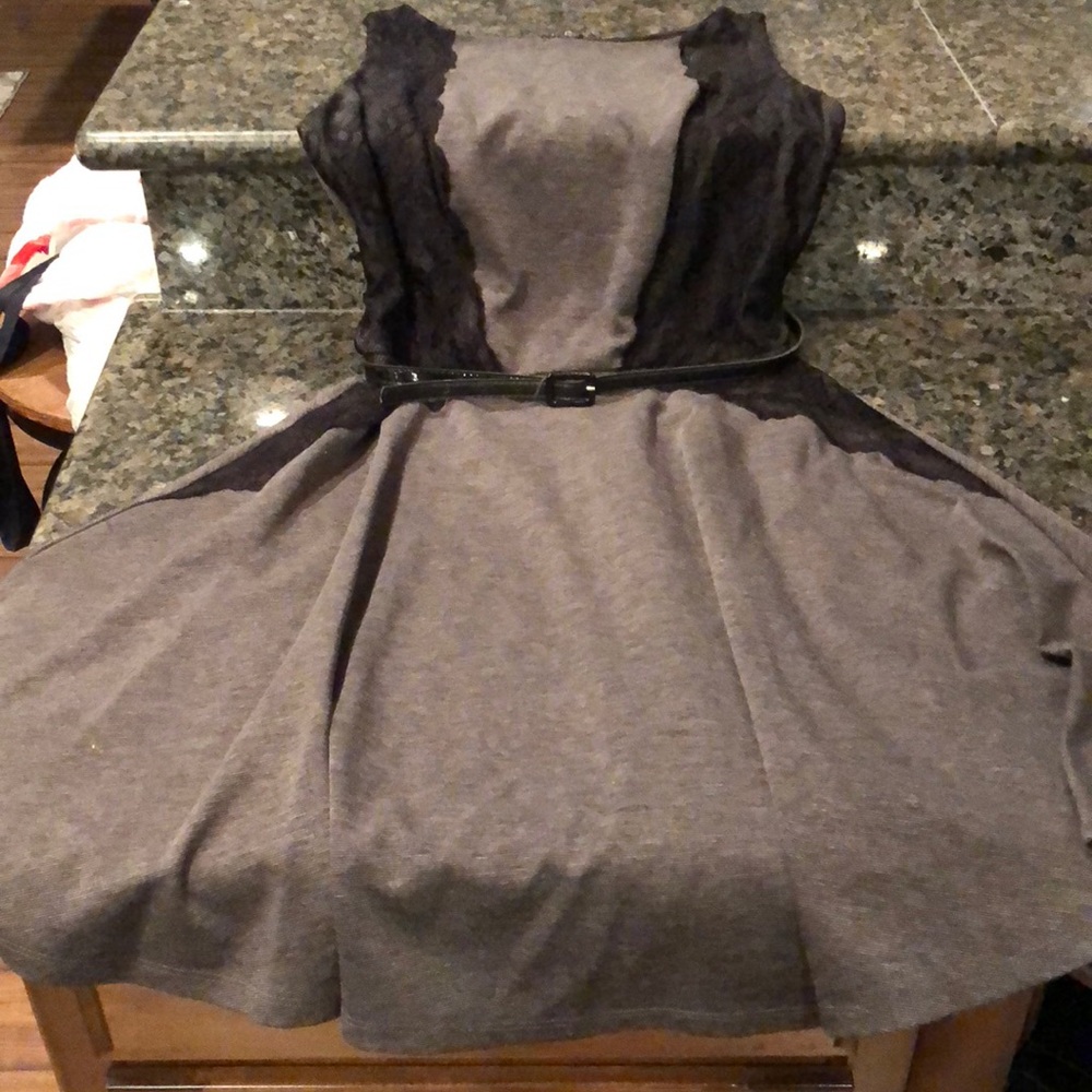Gray business dress